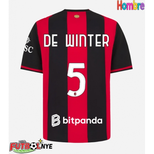 Camiseta AC Milan Koni De Winter #5 Primera Equipación 2026-27 manga corta